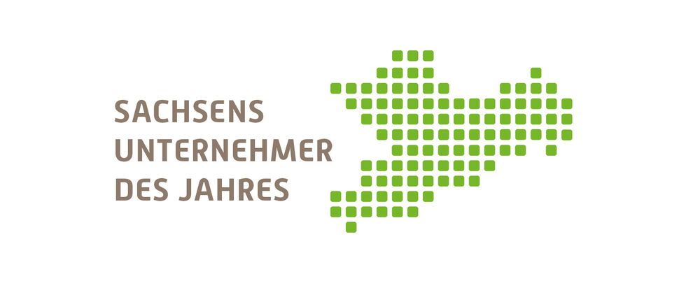 Logo zum Wettbewerb „Sachsens Unternehmer des Jahres“
